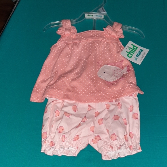 NWT Baby girl tank top and shorts outfit - Picture 2 of 3